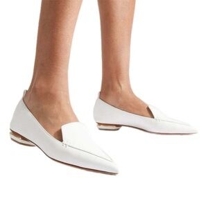 Nicholas Kirkwood Beya White Loafers Mules Slip Ons shoes